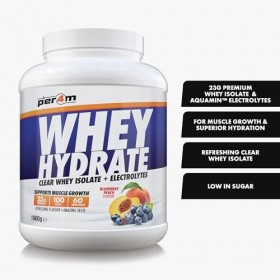 Per4m Whey Hydrate 1800g Myrtille Pêche - Protéines - Protéines claires