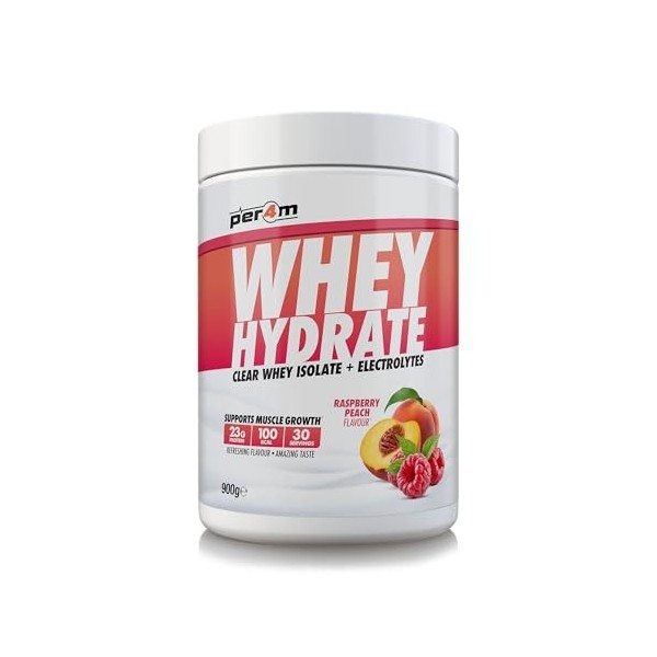 Per4m Whey Hydrate 900g Framboise-Pêche - Protéines - Protéines claires
