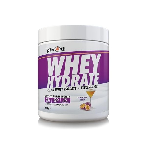 Per4m Whey Hydrate 450g Martini au fruit de la passion - Protéines - Protéines claires