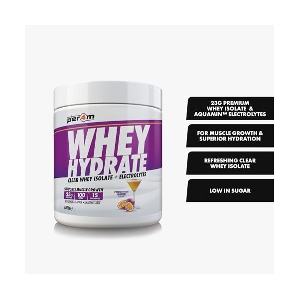 Per4m Whey Hydrate 450g Martini au fruit de la passion - Protéines - Protéines claires