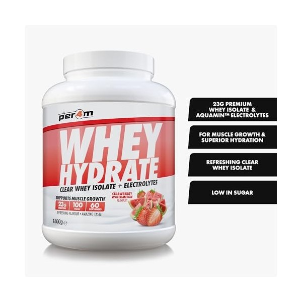 Per4m Whey Hydrate 1800g Melon deau aux fraises - Protéines - Protéines claires