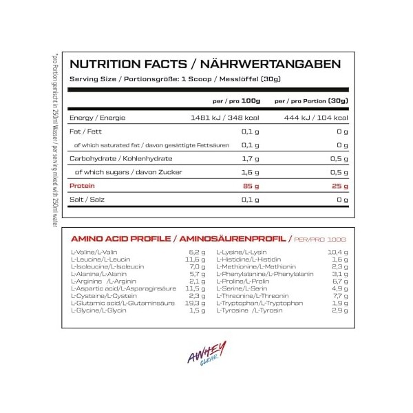 VAST AWhey Clear 450g Pomme verte - Protéines - Protéines claires