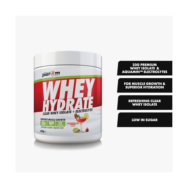 Per4m Whey Hydrate 450g Daiquiri fraise-citron vert - Protéines - Protéines claires