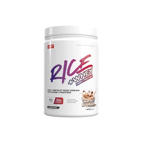 VAST Rice + Whey 900g Nougat raffiné - Aliments fonctionnels - Aliments riches en protéines