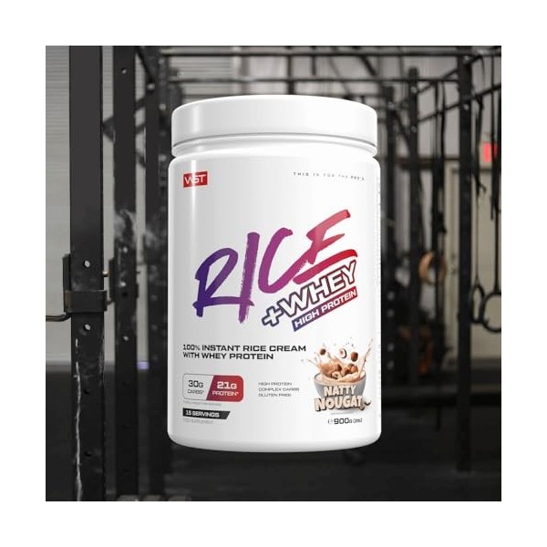 VAST Rice + Whey 900g Nougat raffiné - Aliments fonctionnels - Aliments riches en protéines