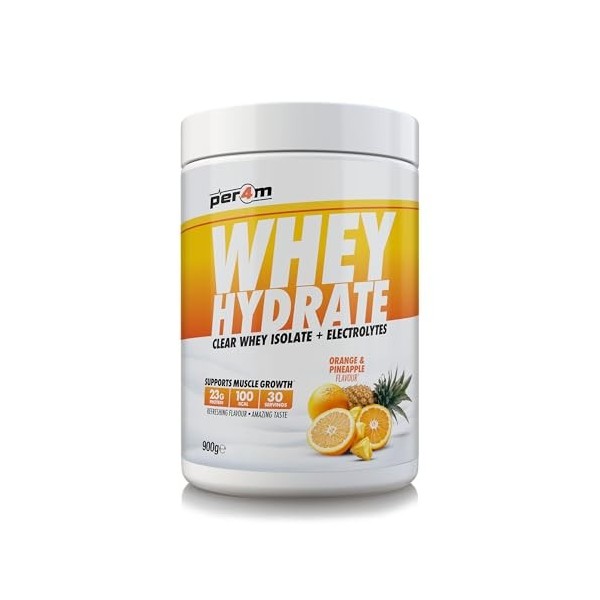 Per4m Whey Hydrate 900g Orange et ananas - Protéines - Protéines claires