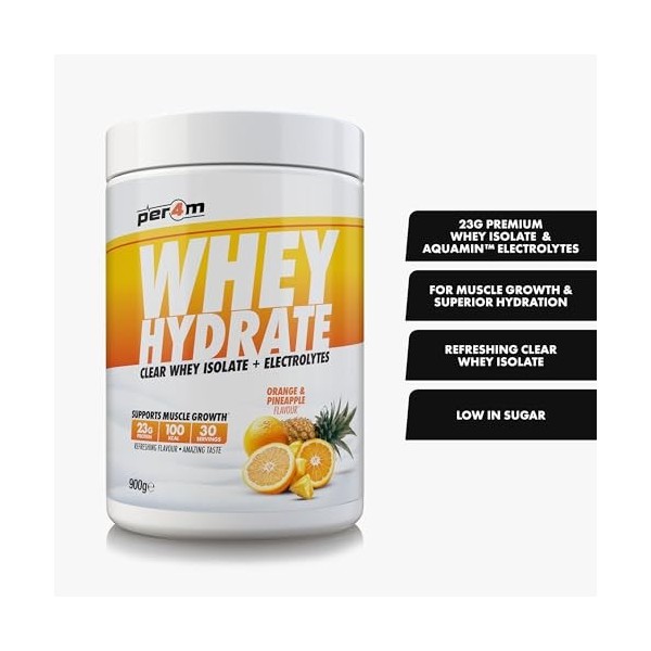 Per4m Whey Hydrate 900g Orange et ananas - Protéines - Protéines claires