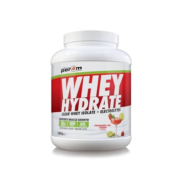 Per4m Whey Hydrate 1800g Daiquiri fraise-citron vert - Protéines - Protéines claires