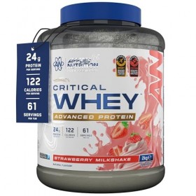Applied Nutrition Critical Whey 2000g Milkshake aux fraises - Protéines - Mélange de protéines de lactosérum