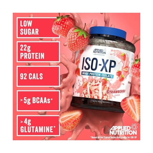 Applied Nutrition Iso-XP 1800g Fraise - Protéines - Isolat de protéines de lactosérum Protéines whey