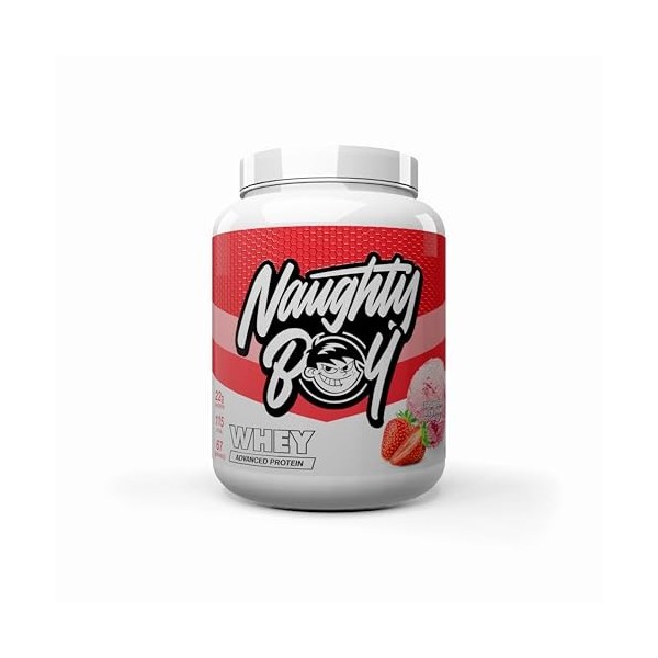 Naughty Boy Whey Advanced Protein 2010g Milkshake aux fraises - Protéines - Mélange de protéines de lactosérum