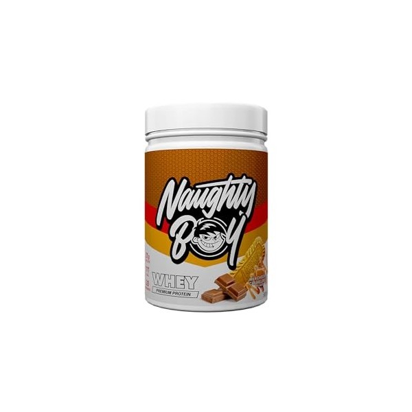 Naughty Boy Whey Advanced Protein 900g Biscuit au chocolat au lait et au caramel - Protéines - Mélange de protéines de lact