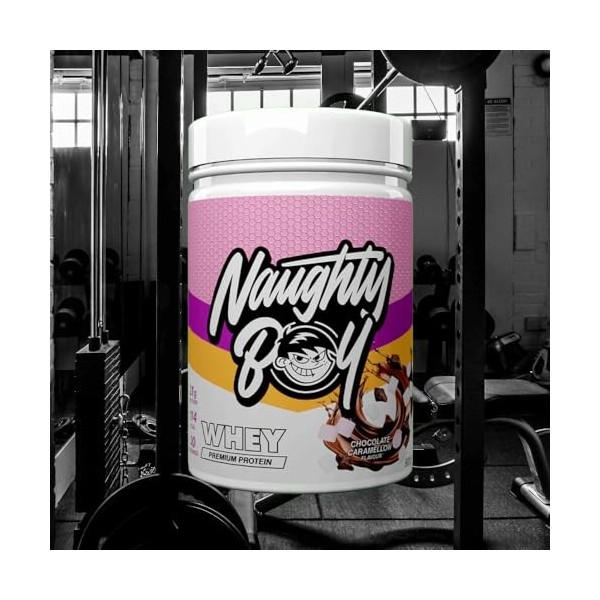 Naughty Boy Whey Advanced Protein 900g Chocolat Caramellow - Protéines - Mélange de protéines de lactosérum