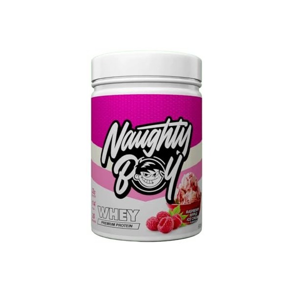 Naughty Boy Whey Advanced Protein 900g Crème glacée à la framboise - Protéines - Mélange de protéines de lactosérum