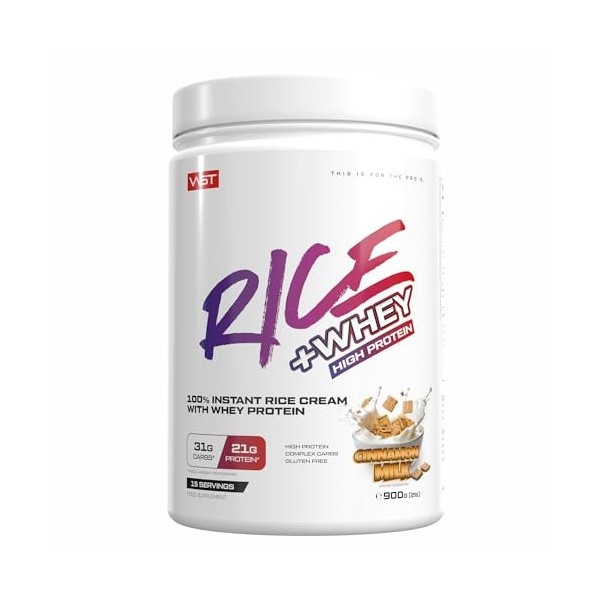 VAST Rice + Whey 900g Lait à la cannelle - Aliments fonctionnels - Aliments riches en protéines