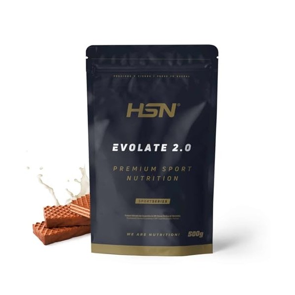 HSN Isolat de protéines de lactosérum CFM Evolate 2.0 | Barco Chocolat 500 g | Whey Protein Isolate 90 % + Enzymes DigeZyme |