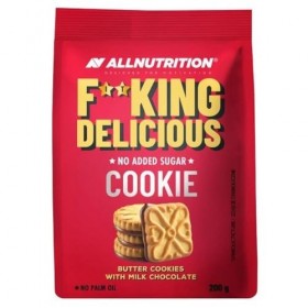 Allnutrition Fitking Delicious Cookie, Butter Cookies with Milk Chocolate - 200g