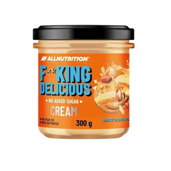 Allnutrition Fitking Delicious Cream, White Choco Peanut - 300g