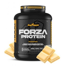BigMan Forza Protein Pack 2 kg + 100 g en cadeau + créatine 300 g | protéines 80 % | isolat protéine soja + concentré Whey | 