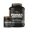 BigMan Forza Protein Pack 2 kg + 100 g en cadeau + créatine 300 g | protéines 80 % | isolat protéine soja + concentré Whey | 