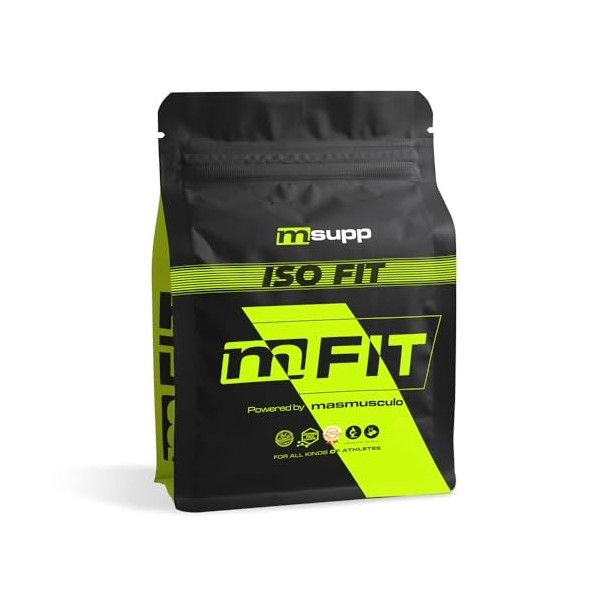 MASmusculo - MM Fit Line - ISO Fit - Isolat de protéine de lactosérum - Poudre - 2 kg - Sachet 2 mois - Récupération musculai...