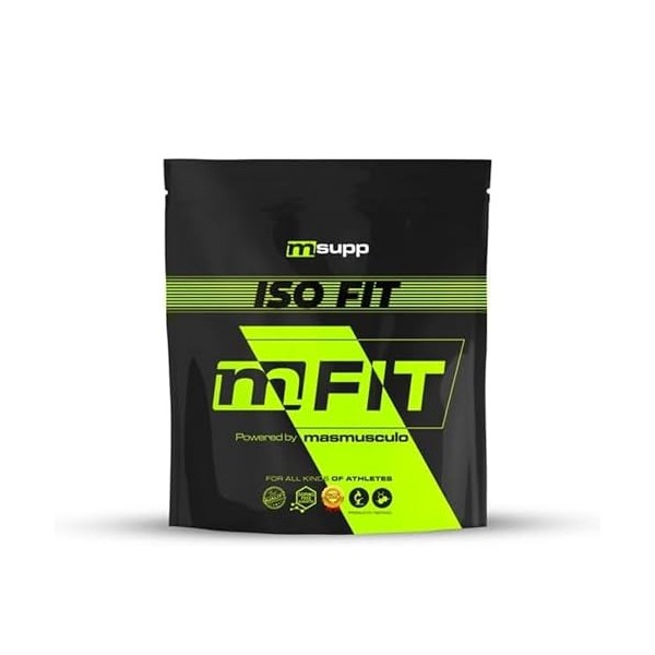 MASmusculo - MM Fit Line - ISO Fit - Isolat de protéine de lactosérum - Poudre - 2 kg - Sachet 2 mois - Récupération musculai...