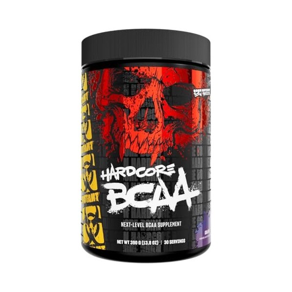 Mutant Hardcore BCAA, Grape - 390g