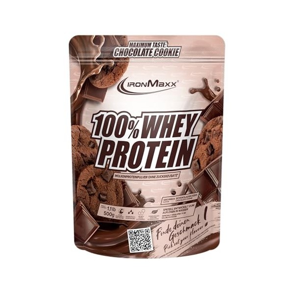 IronMaxx 100% Whey Protein Céréales au Miel – Poudre de protéines de lactosérum hydrosoluble | Riche en protéines | Contient ...
