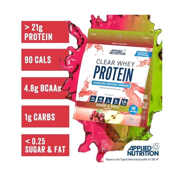 Applied Nutrition Clear Whey 250g Cerise et pomme - Protéines - Protéines claires