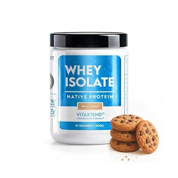 WHEY ISOLATE VITAXTEND – Protéine de Lactosérum Ultra-Filtrée – 24,9g de Protéines, BCAA, Glutamine – Soutien Musculaire, Réc...