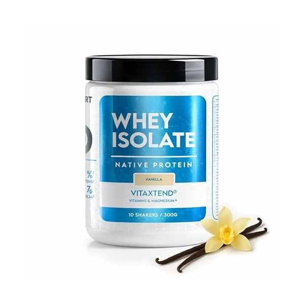 WHEY ISOLATE VITAXTEND – Protéine de Lactosérum Ultra-Filtrée – 24,9g de Protéines, BCAA, Glutamine – Soutien Musculaire, Réc...