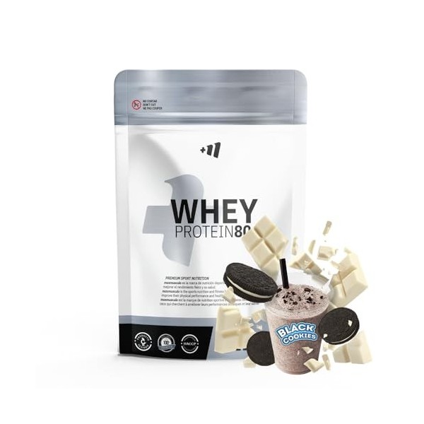 MM Supplements - Whey Protein 80-500 g - WhiteChoc & Black Cookies - Supplément sportif de qualité pure - Whey Protein - Avec...