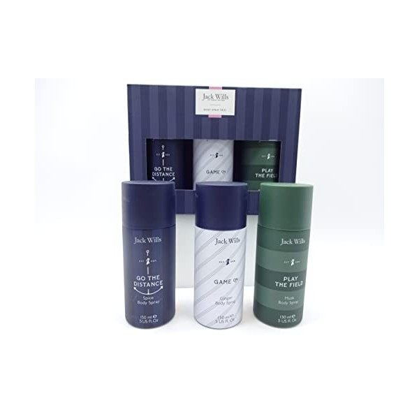 Jack Wills Trio de spray pour le corps