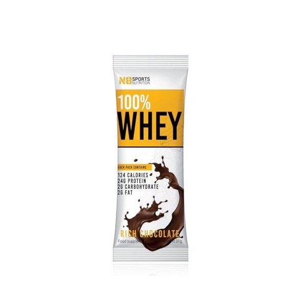 5x Whey Protéine de Lactosérum 100% - Chocolat 31g 