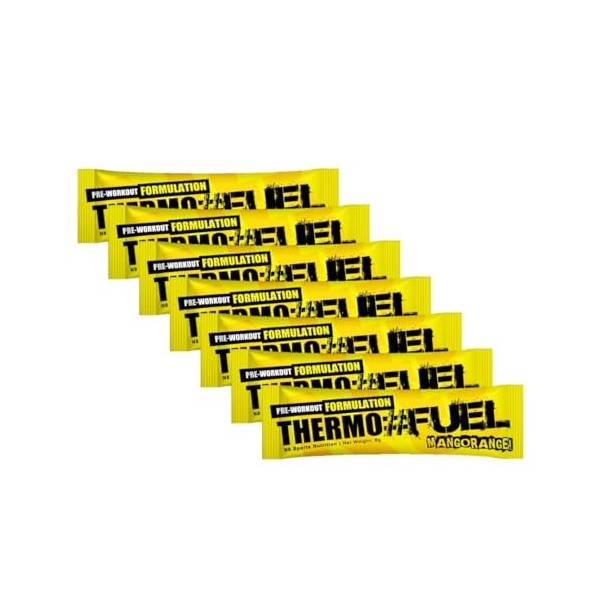 7x sachets format de poche Acides Aminés Preworkout - Goût Mangue Orange