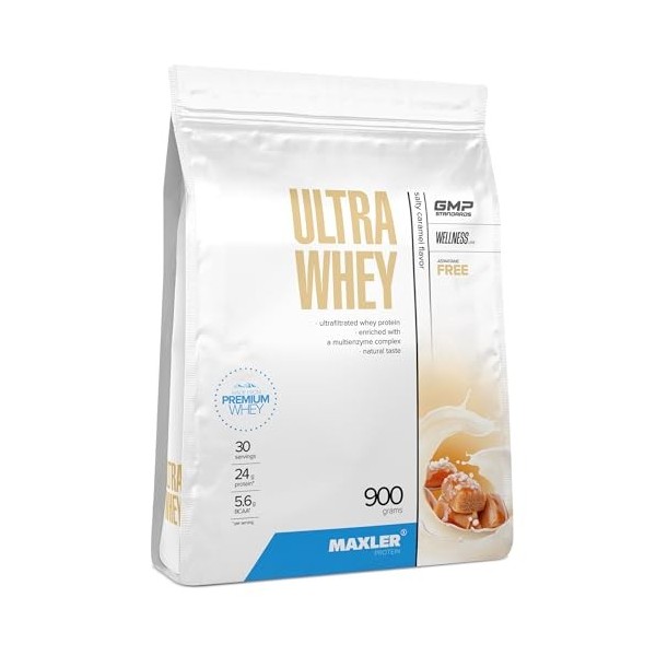 Maxler Ultra Whey Protein - Proteine Whey - Proteines musculation - Whey Isolate - Whey Protein Latte Macchiato - 900g de pro...