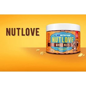 Allnutrition Nutlove Whole Nuts, Almonds in Dark Chocolate with Raspberry Powder - 300g