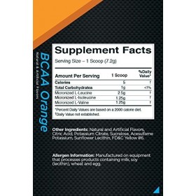 BCAAs, Orange Burst - 222g Protéines whey