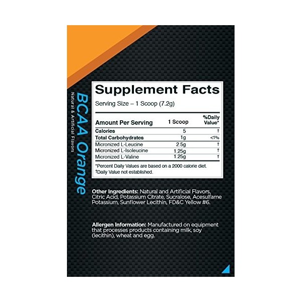 BCAAs, Orange Burst - 222g Protéines whey