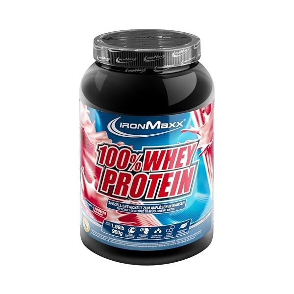 IronMaxx 100% Whey Protein Neutre – Poudre de protéines de lactosérum hydrosoluble | Riche en protéines | Contient naturellem...