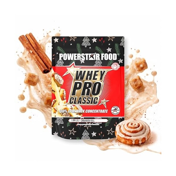 Powerstar Whey Pro Classic | Édition hiver | Poudre de protéines de lactosérum 1000 g | Poudre de protéines | Fabriqué en All