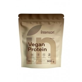 Intenson Vegan Protein Powder Vanille, 900 g, 21,9 g de Protéines par Portion, 30 Portions, Mélange Pois & Chanvre, 100% Végé