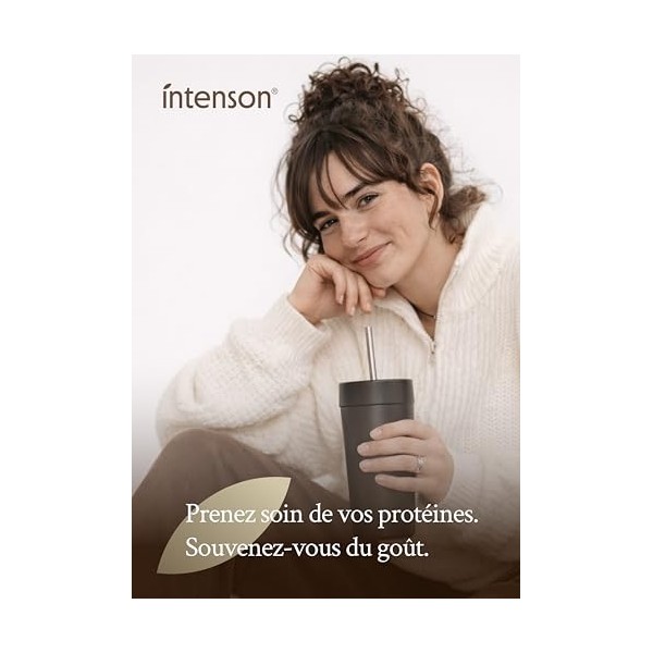Intenson Vegan Protein Powder Vanille, 900 g, 21,9 g de Protéines par Portion, 30 Portions, Mélange Pois & Chanvre, 100% Végé