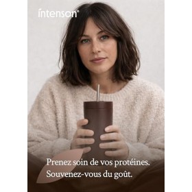 Intenson Vegan Protein Powder Chocolat, 900 g, 21 g de Protéines par Portion, 30 Portions, Mélange Pois & Chanvre, 100% Végét