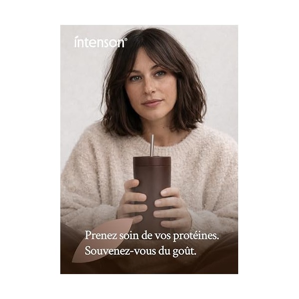 Intenson Vegan Protein Powder Chocolat, 900 g, 21 g de Protéines par Portion, 30 Portions, Mélange Pois & Chanvre, 100% Végét