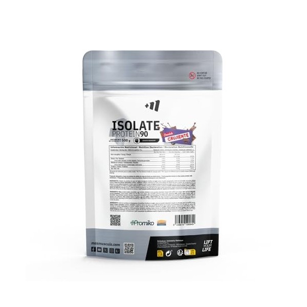 MM Supplements - Isolate 90 CFM - 500 g - Choco Crunchy - CFM Whey Isolate Protein - Avec Provon 295 Whey Isolate de Glanbia ...