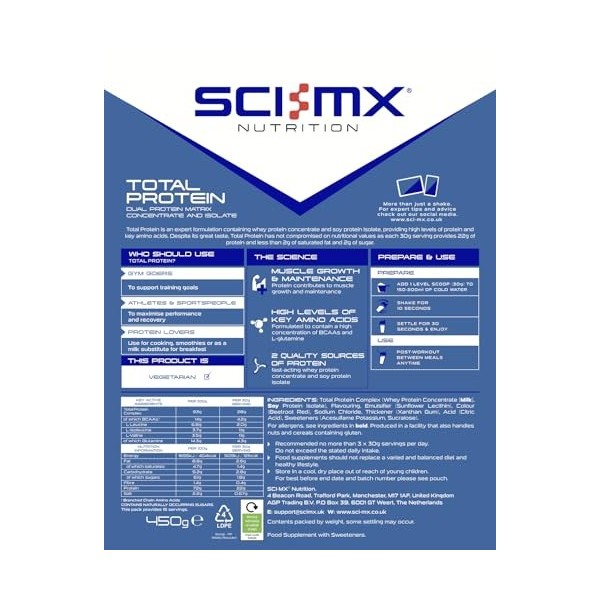 SCI-MX Total PRTN STRWBRY 450 g