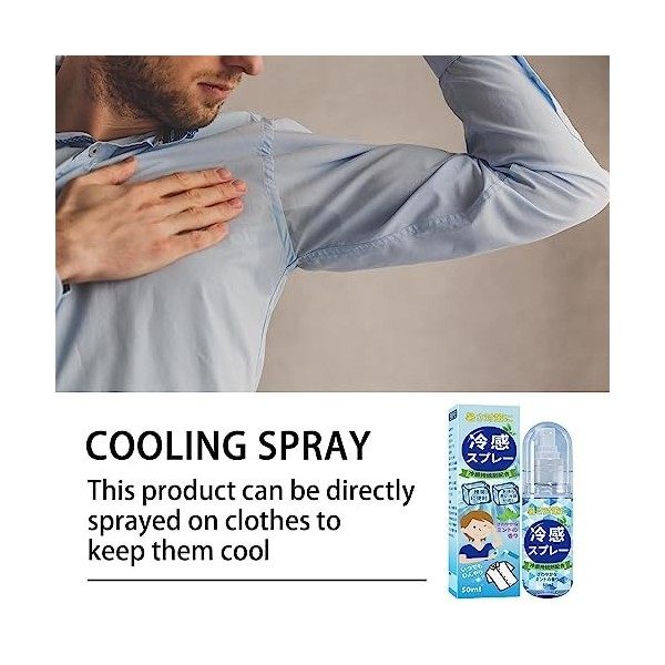 Vaporisateur corporel à leau froide, Spray rafraîchissant dété pour le visage et le corps, Cool longue durée en été, vapori