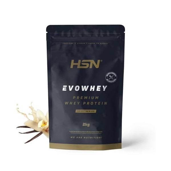 HSN Evowhey Protein sans édulcorants | Matcha au lait 500 g - 17 prises par sachet concentré de protéines de lactosérum | 100...