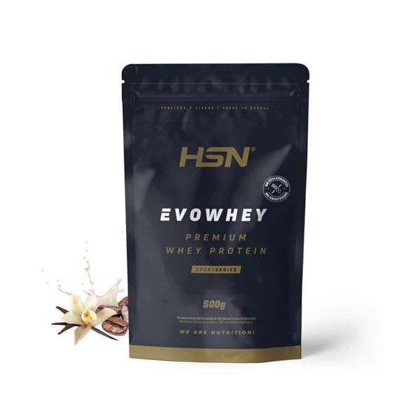 HSN Evowhey Protein sans édulcorants | Matcha au lait 500 g - 17 prises par sachet concentré de protéines de lactosérum | 100...